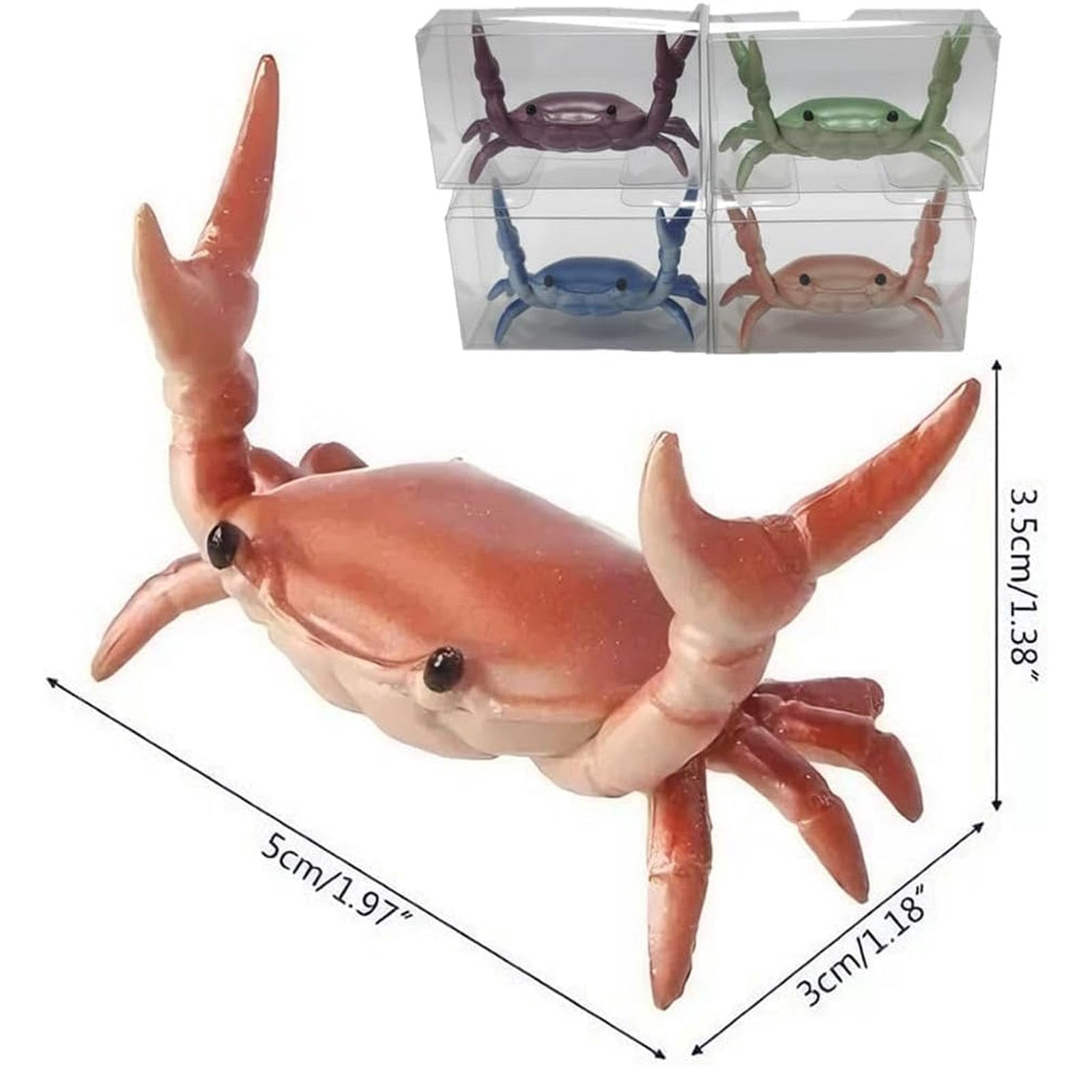 Cute Funny Weightlifting Crab-Shaped Desk Pen Stand for Pen Storage, Creative Desktop Decoration, Desk Accessories And Workspace Organizers