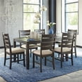thumbnail image 6 of Ashley Furniture Rokane 7-Pcs Dining Table Set, Light Brown, 6 of 8