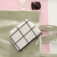 thumbnail image 4 of Coin Purse Cotton Linen Checked Coin Pouch Change Purse Mini Storage Pouch, 4 of 9