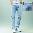 thumbnail image 3 of Pantalones holgados de algodón para hombre, pantalón informal, de negocios, de oficina, rectos, originales, Y2k, estéticos, baratos, para otoño e invierno, 3 of 5