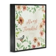 thumbnail image 4 of Stupell Industries Always Thankful Floral Botanical & Floral Painting Black Framed Art Print Wall Art, 12 x 12, 4 of 10