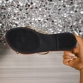 thumbnail image 4 of SBYOJLPB Women's Fashionable Casual Sandals Versatile Low-Heeled Metal-Strapped Plus-Size Shoes Spring/Summer Style Trendy and Comfortable Sandals, 4 of 9