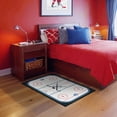 thumbnail image 2 of Mainstays CENTER ICE Kids Hockey Field Low Pile, Machine Washable Area Rug 4x6, Ideal for Bedroom and Play Area, 2 of 5