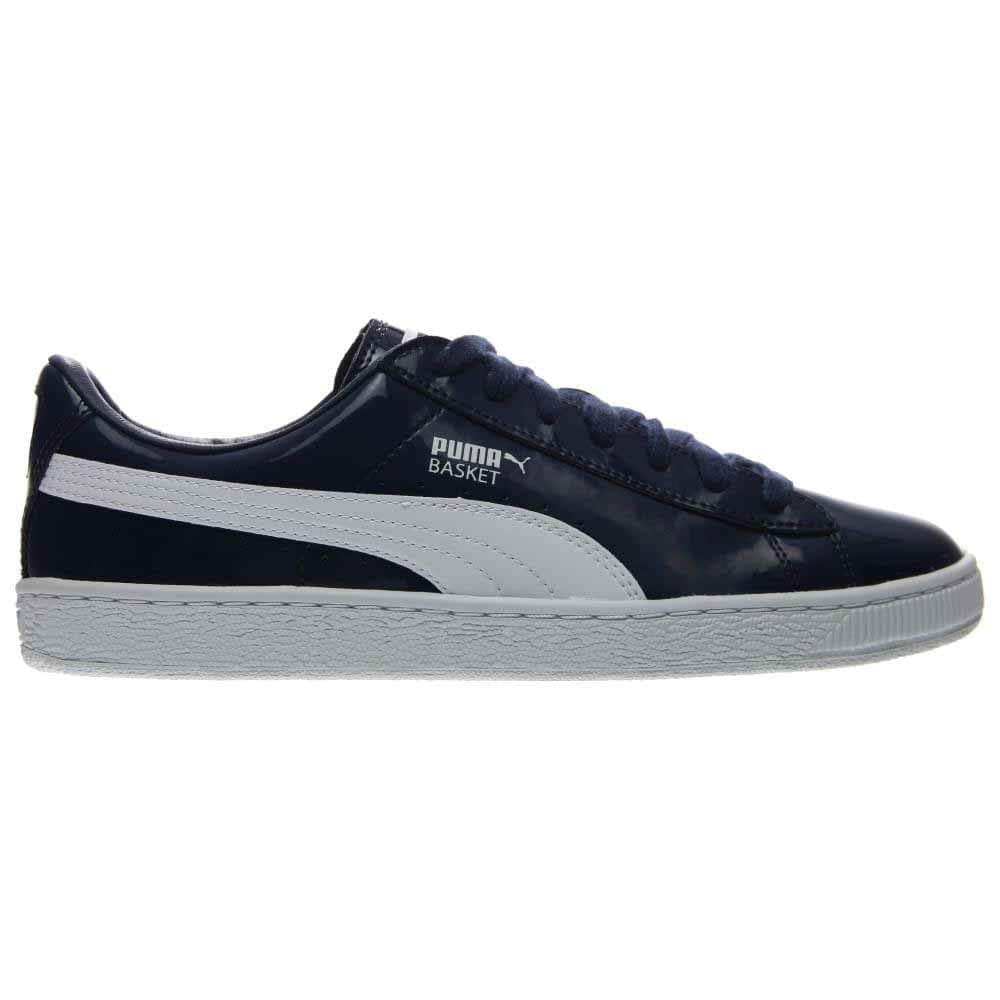 puma basket matte and shine white