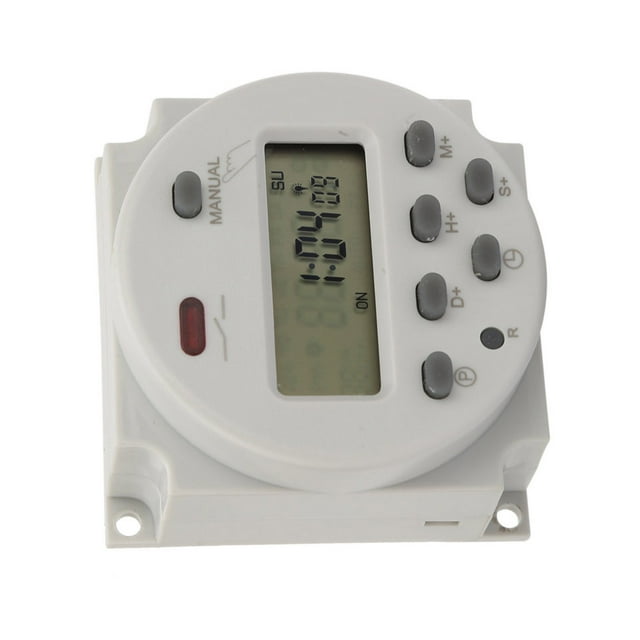 Affichage LCD Hebdomadaire Programmable 1S-168H Interrupteur de Temps Programmable, Interrupteurs de Temps Numériques, pour Appareils Électriques pour Lumières