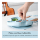thumbnail image 3 of Set Plato Vaso Bowl Babero Para Comida Bebé De Silicona 8pc Malubero Azul, 3 of 5