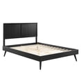 thumbnail image 3 of Modway Alana King Wood Platform Bed with Splayed Legs in Black, 3 of 12