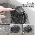 thumbnail image 5 of Djiypn Suction Cup Sink Corner Rack, Sink Corner Drain Box For kitchen, Clear Corner Sink Strainer Basket with Drainage Holes, Sink Organizer Rack for Kitchen for Sponges, Scrubbers (Black), 5 of 9