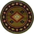 thumbnail image 2 of Oriental Weavers Hudson Area Rug 087J1 Casual Green Southwestern 7' 8" x 7' 8" Round, 2 of 3