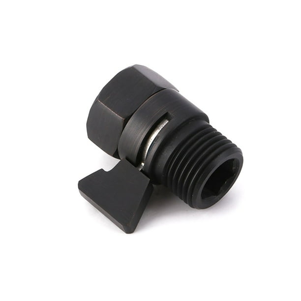 Black Home Solid Brass Flow Quick Control ShutOff Valve Shower Head
