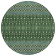 thumbnail image 2 of Addison Rugs Chantille Indoor/Outdoor Transitional Boho Olive Washable Round Rug, 8' x 8', 2 of 6
