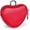 Red, variant on Heart-Shaped Genuine Leather Coin Purse - Small Cute Wallet With Zipper Storage For Women