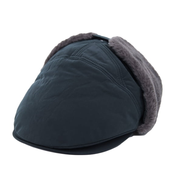WITHMOONS Winter Polyester Warm Earflap Flat Cap Trapper Ski Hat SLT1302 (Green)