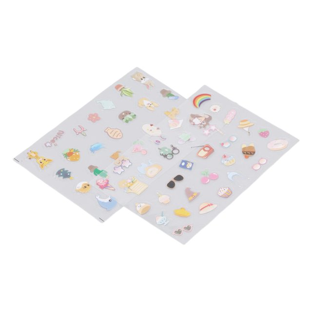 2pcs Camera Stickers, Ins Small Objects Decoration, Photography Stickers, Cute Decoration Stickers, Colorful PVC Sticker For DIY Album Planner Scrapbook