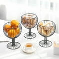 thumbnail image 3 of Wine Glass Wrought Iron Snack Storage Basket Snack Tray Dessert Fruit Basket, 3 of 6
