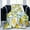 Blue Lemon Tropic Fruits Leaves, variant on Gothic Blanket Bats Halloween Goth Flannel Blanket Black Throw Blanket Cozy Plush Blanket Large Throw Blankets for Bed Sofa (Bat, 60"x80")