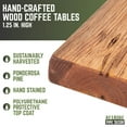 thumbnail image 4 of Restore Sunset Cedar Solid Wood Coffee Tabletop, 4 of 11