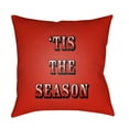 thumbnail image 1 of Surya Tis The Season II Word Print Outdoor Pillow, 1 of 2