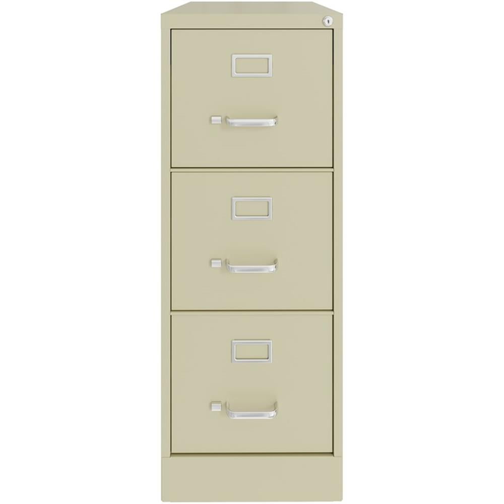UrbanPro 3 Drawers Vertical Beige Metal Filing Cabinet Pre-assembled