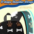 thumbnail image 5 of Dog Paw Print and Bone Black 17" School Backpacks for Teens,Waterproof Oxford Fabric,S-Shape Padded Straps for School,Travel,Hiking,Camping, 5 of 6