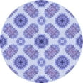 thumbnail image 1 of Ahgly Company Machine Washable Indoor Round Transitional Medium Slate Blue Area Rugs, 5' Round, 1 of 7
