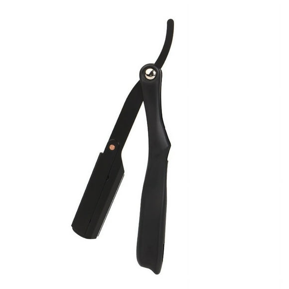 Professional Foldable Straight Edge Razor Barber Men's Shaving Razor Plating Blade Holder