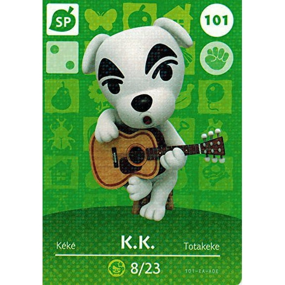 Nintendo Animal Crossing Happy Home Designer Amiibo Card K.K. Slider 101/200 USA Version by Nintendo
