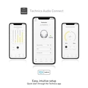 Technics EAH-A800 Wireless Over-Ear Noise Cancelling Headphones, Silver