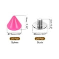 thumbnail image 2 of Kit de Clous et Pointes 20Ensemble, Pointes Conique 7.5 x 8mm Rivets Punk Rock, Rose, 2 of 7