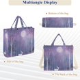 thumbnail image 6 of FORMRS Womens Corduroy Tote Bag Crossbody Shoulder Handbag with Pocket, Purple Forest, 6 of 7