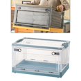 thumbnail image 4 of DOLITY Collapsible Storage Bins Containers with Lid Storage Sorting Box Folding Storage Clear Blue, 4 of 9