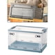 thumbnail image 4 of Caja de almacenamiento plegable, caja de almacenamiento apilable, caja clasificadora con tapa. Azul claro, 4 of 9