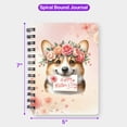 thumbnail image 5 of Happy Mother's Day Corgi with Flower Crown and Greeting Card Spiral Bound Journal Welsh Corgi Dog Lover Gifts Idea 5x7in Spiral Notebook - 13004, 5 of 5