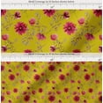 thumbnail image 2 of Soimoi Cotton Cambric Fabric Leaves & Aster Floral Print Fabric by the Yard 42 Inch Wide, 2 of 7