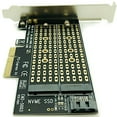 4X Pcie to M2/M.2 Adapter M.2 Ngff to Desktop Pcie X4 X8 X16 Nvme Sata Dual Ssd Pci Express