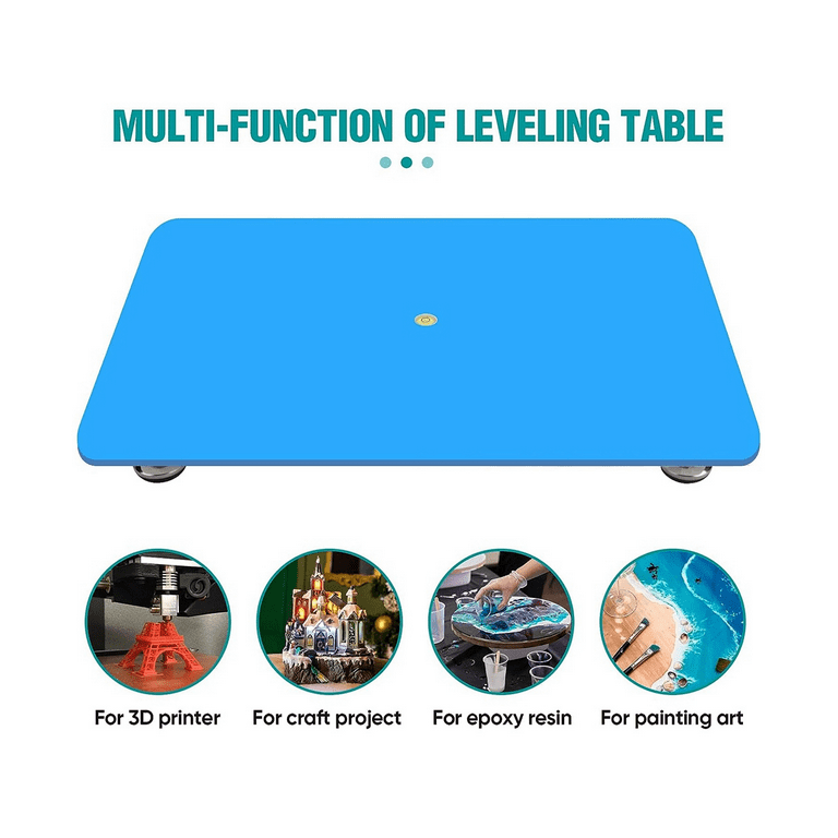 Leveling Table for Epoxy Resin, 16Inch X 12Inch Adjustable Self Leveling  Epoxy Resin Table, Resin Supplies Parts