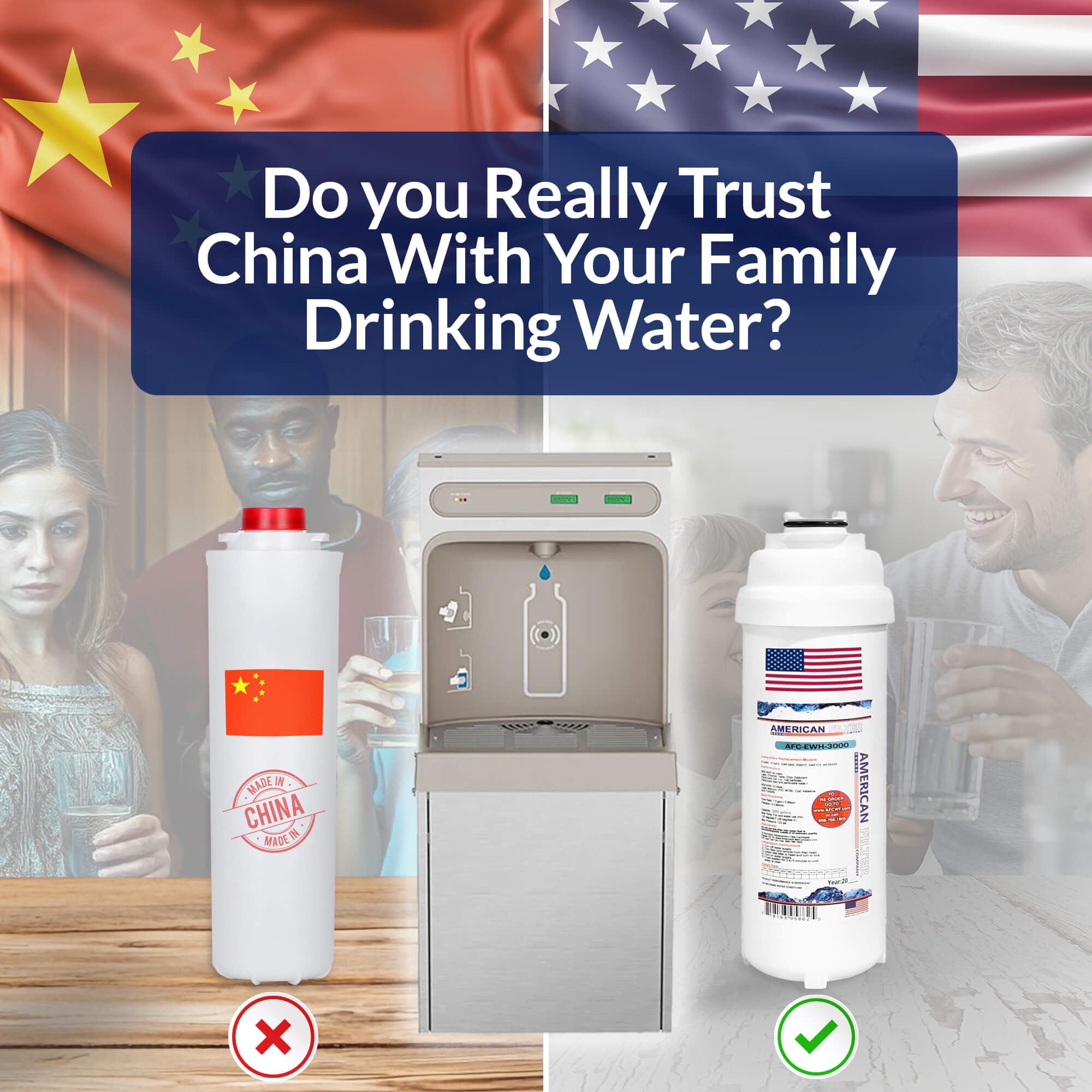AFC® #AFC-EWH-7-3, Compatible with WaterSentry® 71300C Water Filter - 6 Filters