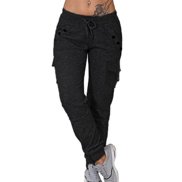 Pantalones de mujer Pantalones de jogging deportivos Pantalones de chándal Pantalones de chándal con cintura elástica