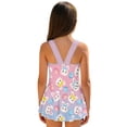 thumbnail image 2 of Uourmeti Cartoon Easter Bunny & Egg Skirted One Piece Swimsuit - Cute Quick Dry Swim Dress for Girls, Perfect for Beach & Pool Vacation, 2 of 8