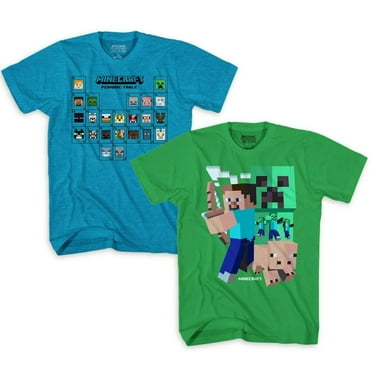 Minecraft Boy 2 PC Short Sleeve Shirts Size 8