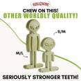 thumbnail image 5 of Bullibone Large Alien Bone Dental Chews Dog Toy for Medium and Large Dogs, 5 of 8