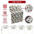 thumbnail image 6 of Burlap Table Runner 72 Inches Long,Cartoon Christmas Gingerbread Man Non-Slip Kitchen Table Runners for Dining Room Everyday Use Party Table Decorations Snowflakes on White, 6 of 9