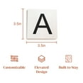 thumbnail image 7 of Stiles Crossword Letter Tiles, Wooden Wall Decor, 3.5 Inch, White, Letter A, 7 of 7