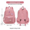 thumbnail image 3 of Mochila Unineovo School para niñas adolescentes, pana rosa, 15.6 pulgadas, 3 of 8