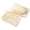Golden Calacatta, variant on 2PCS Italian Natural Marble Soap Dish for Shower, Multi-Color Stone Soap Tray for Bathroom, Bar Soap Holder for Sink, Stripe Grooves Soap Saver Sponge Holder (White/Brown Random)