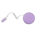 thumbnail image 1 of Pu Leather Sewing Tape Measure Body Measuring with Push Button Multifunction Dual Sided Ruler Retractable for Craft Knitting Leg Chest, Violet, 1 of 4