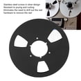 thumbnail image 4 of 10.5 Inch Open Reel Takeup Reel, 3 Holes Easy Installation 1/4 10.5 Inch Empty Tape Reel Improve Sound Quality  for 1/4 Inch Tapes for Recording Black, 4 of 7