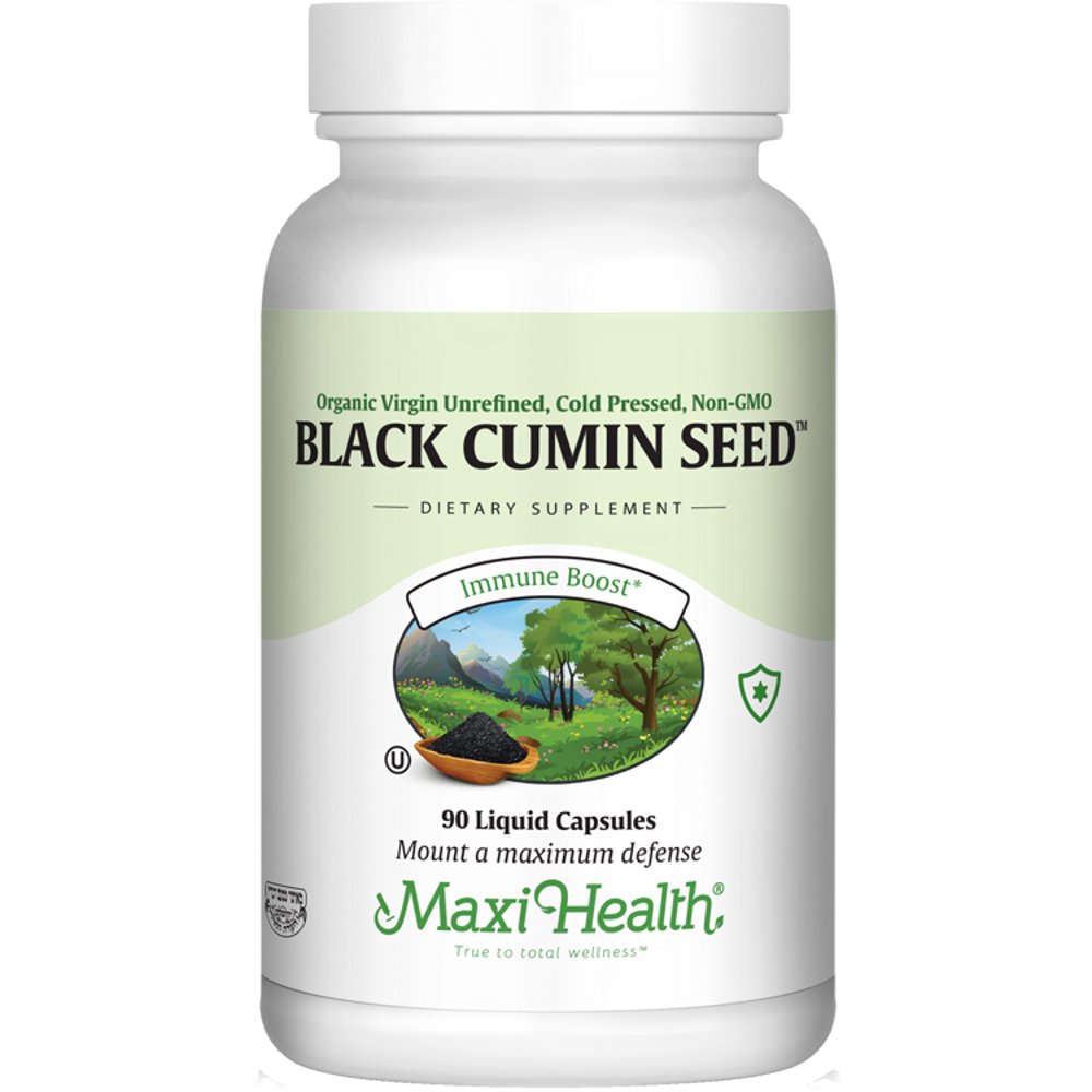 Maxi Health Kosher Black Cumin Seed 90 Liquid Capsules