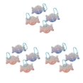 thumbnail image 2 of Justharion 4PCS Keychain Double Side Lightweight Portable Key Ring Transparent Holder Accessory Cellphone DIY Making Birthday 5x4.1x1 cm 2 3Set, 2 of 6