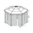 thumbnail image 2 of CANOPIA by PALRAM Shade Curtains Kit for Roma Gazebo, 2 of 4